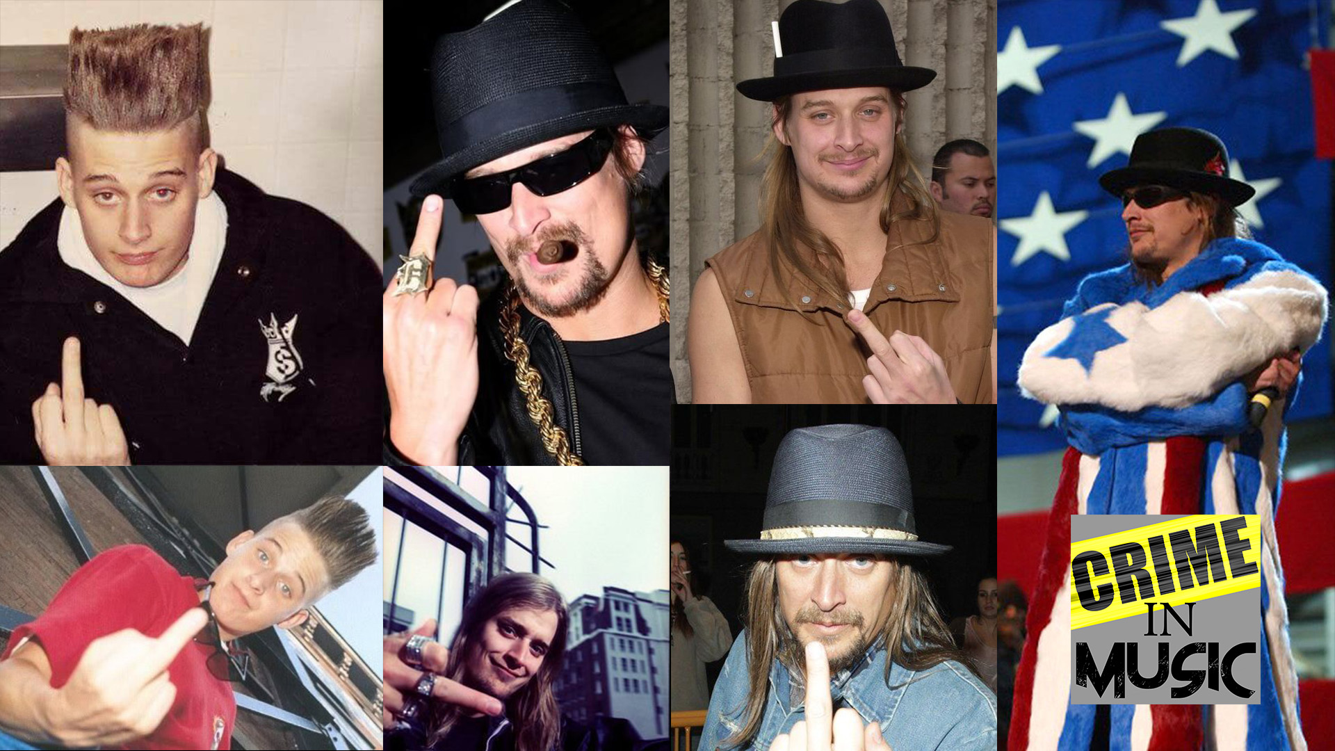 photo collage of Kid Rock, Musician, rapper, singer
